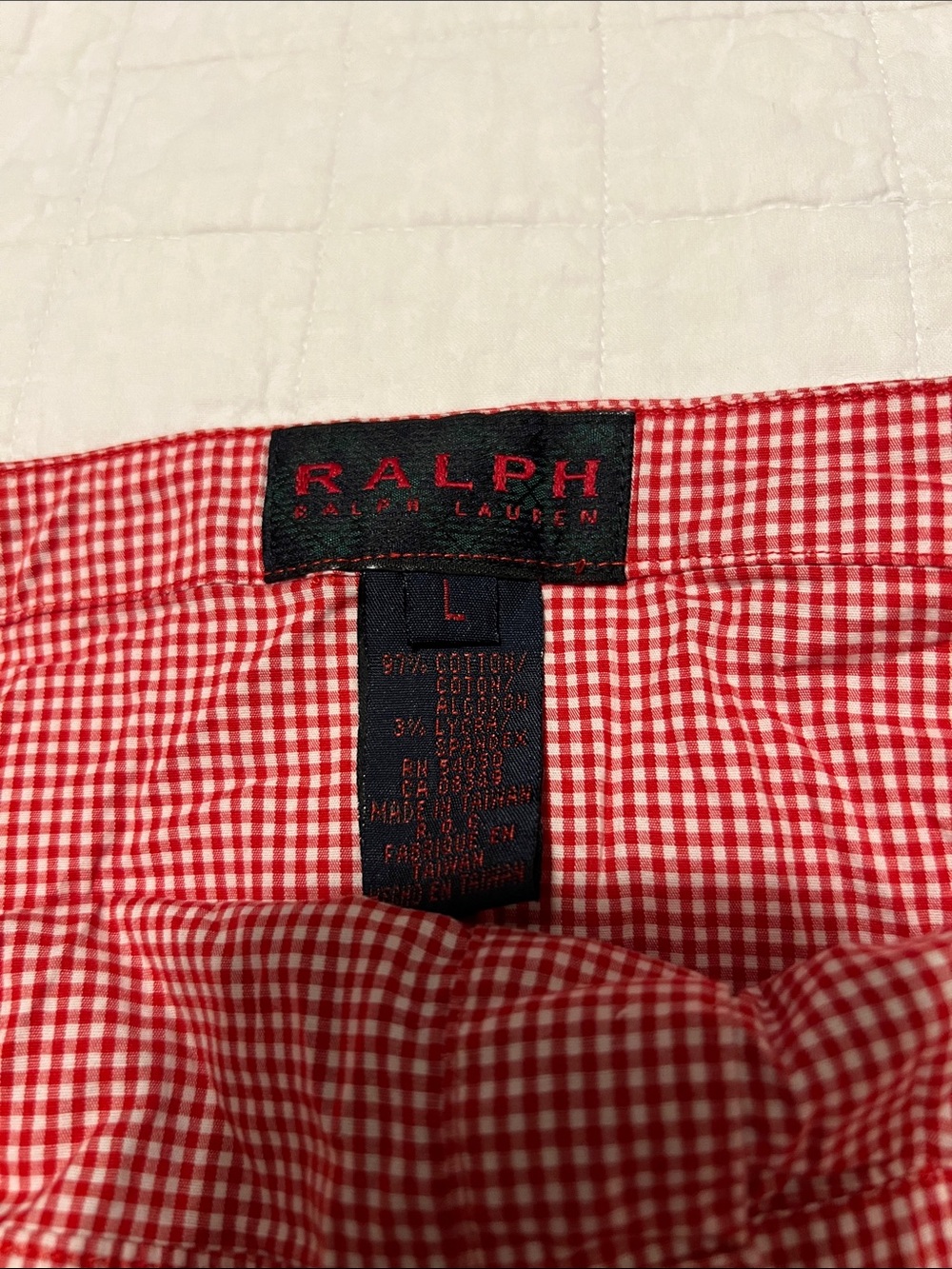 Ralph Lauren Red and White Gingham Shirt